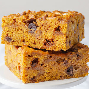 Fluffy Pumpkin Blondie Loaded with Irresistible Fall Flavors