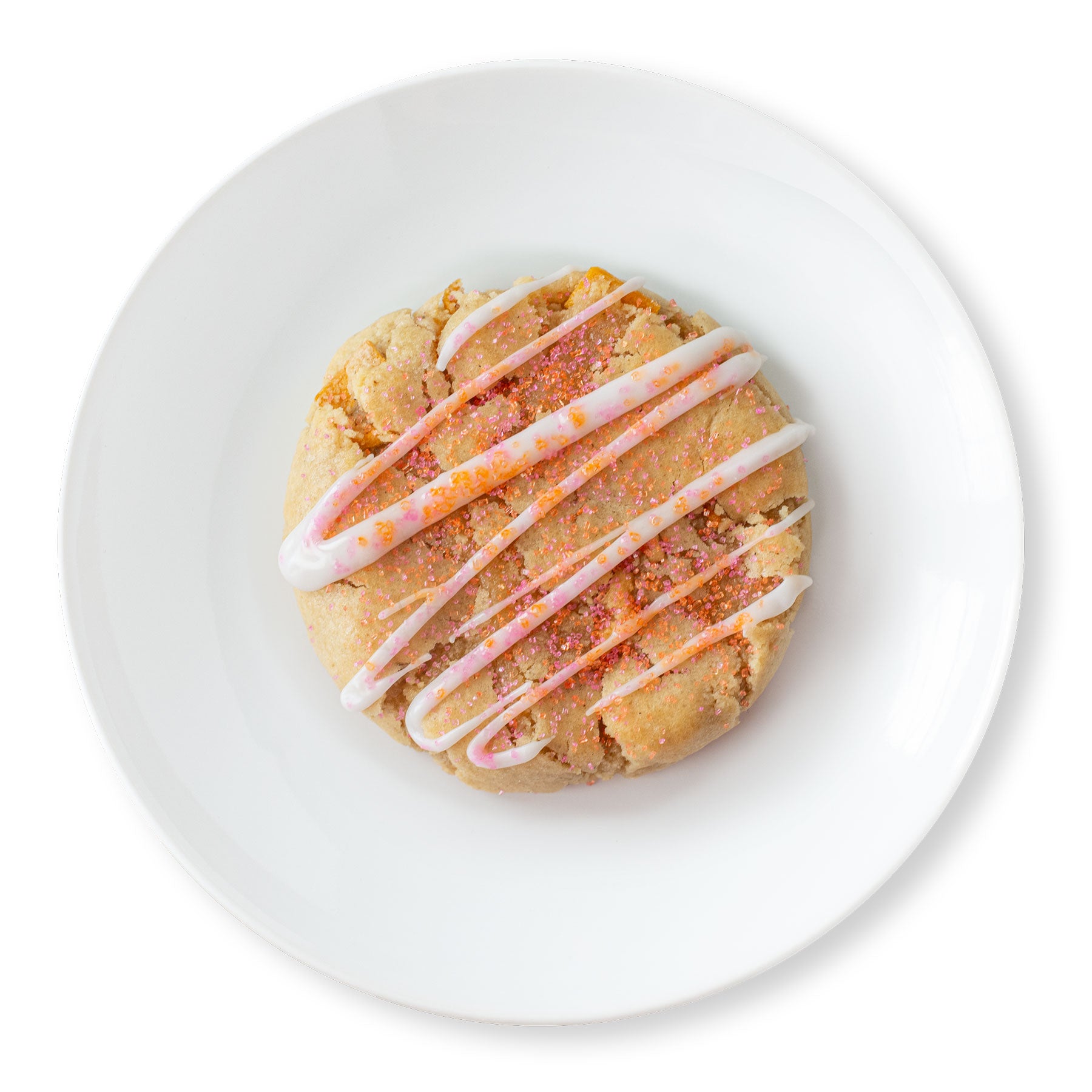A captivating image of a Mango Passionfruit Cookie, showcasing its vibrant colors and the tropical combination of mango and passionfruit flavors.