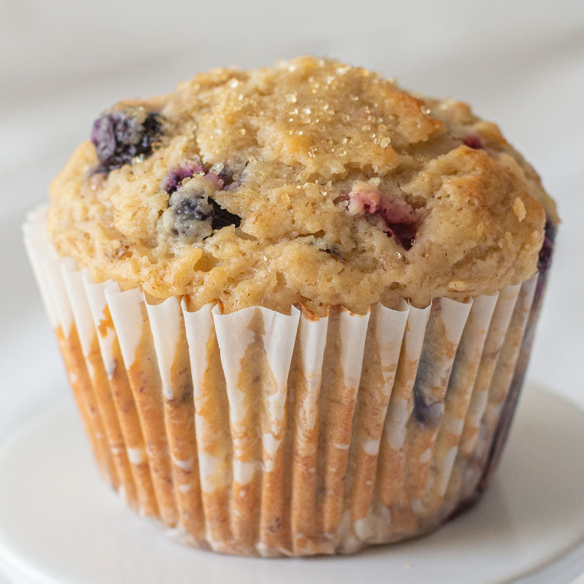 Red, Banana and Blue Muffin