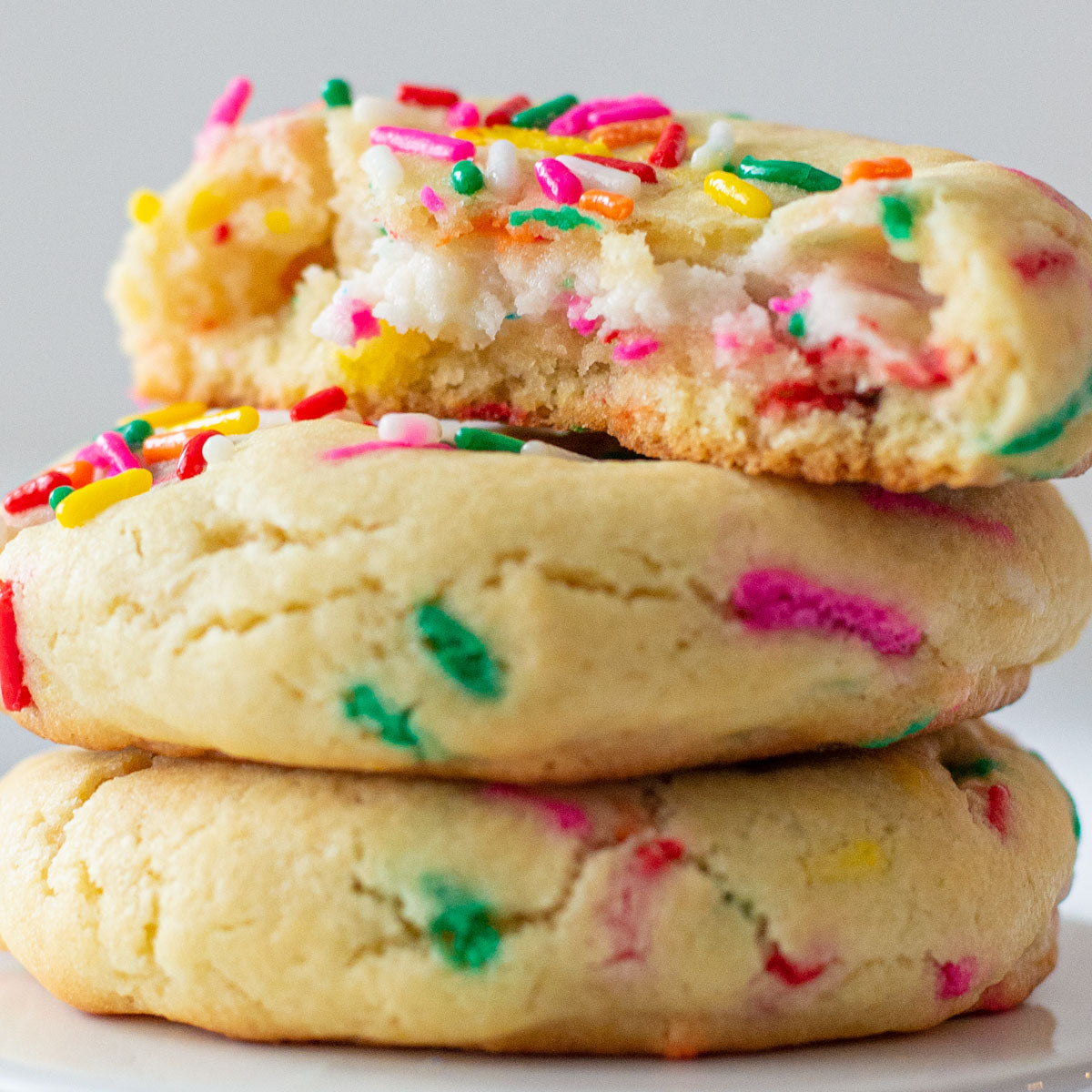 Frosting-Filled Funfetti Cookie
