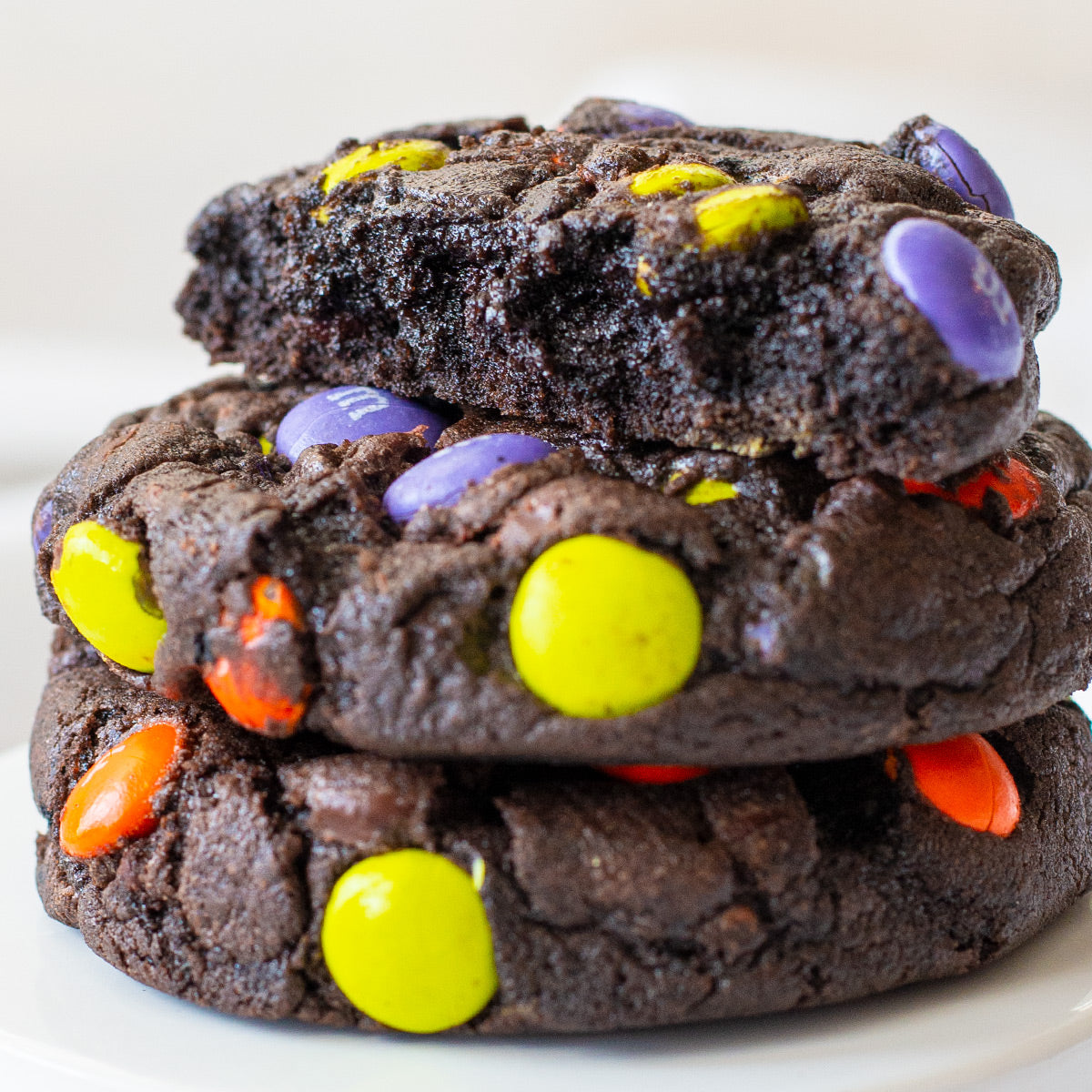 Halloween Chocolate M&M cookie