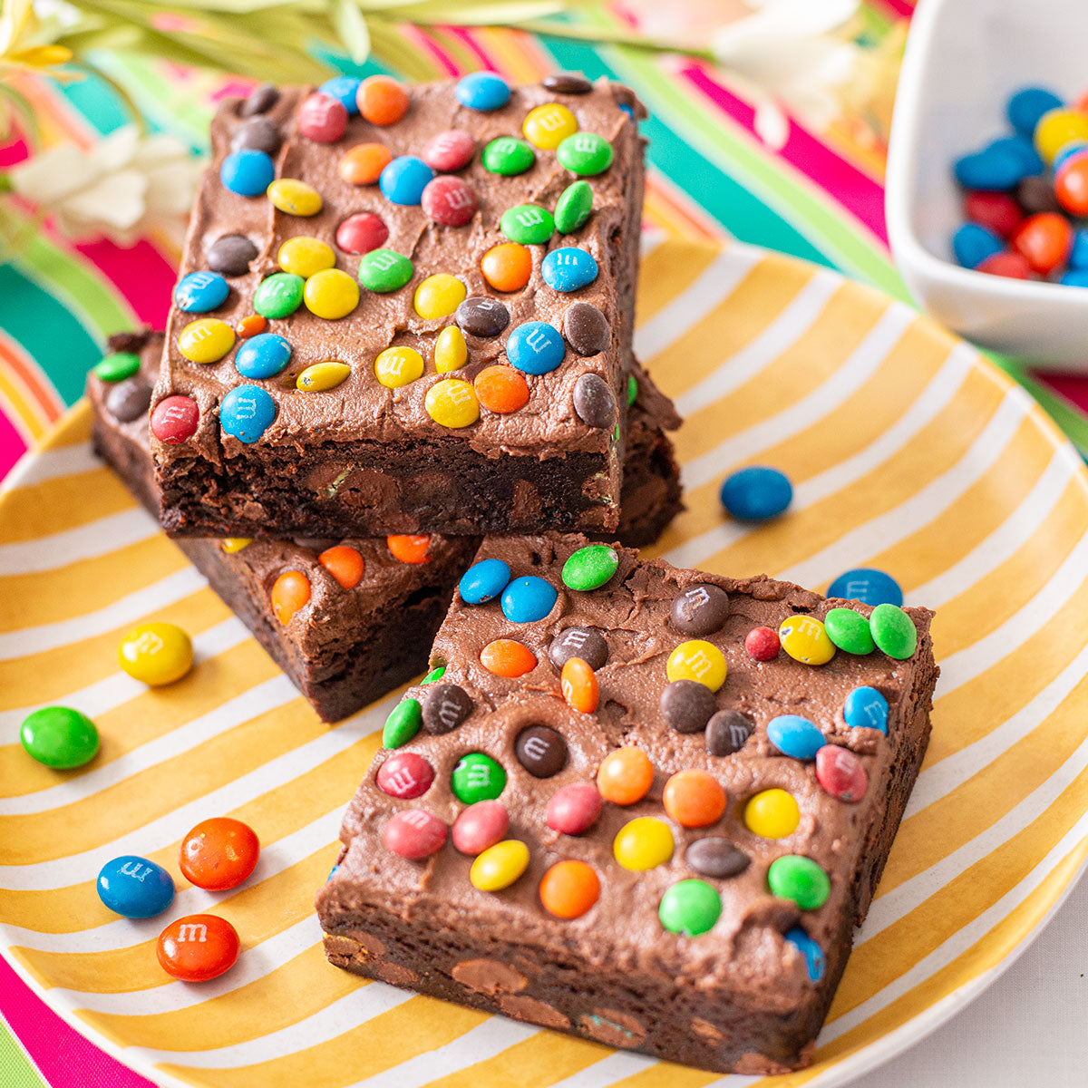 M&M's that taste like fudgy brownies are coming and we're drooling