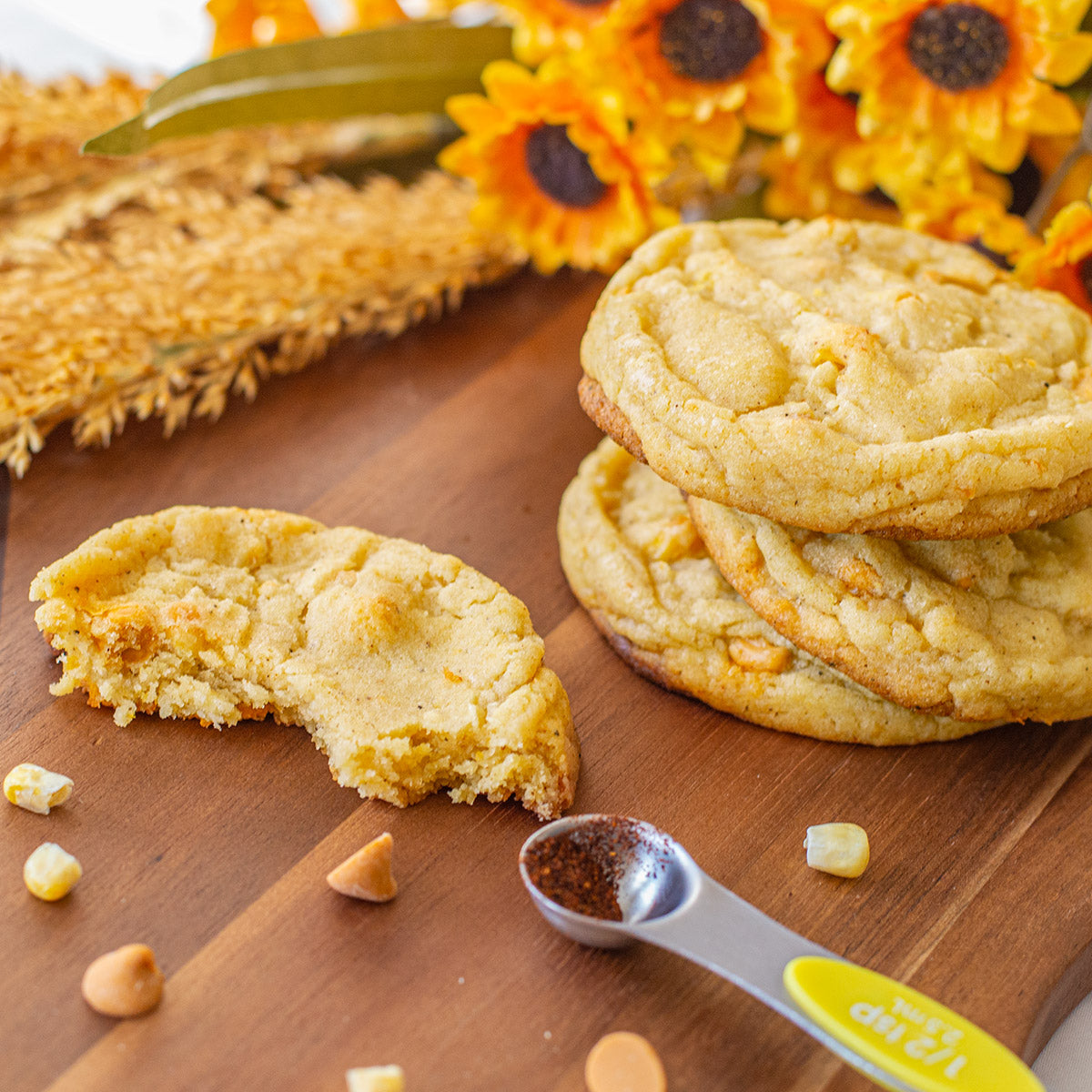 Spicy Caramel Corn Cookies